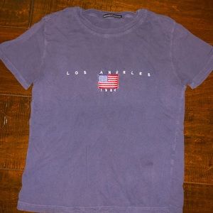 Brandy Melville Blue Los Angeles Shirt SIZE: small